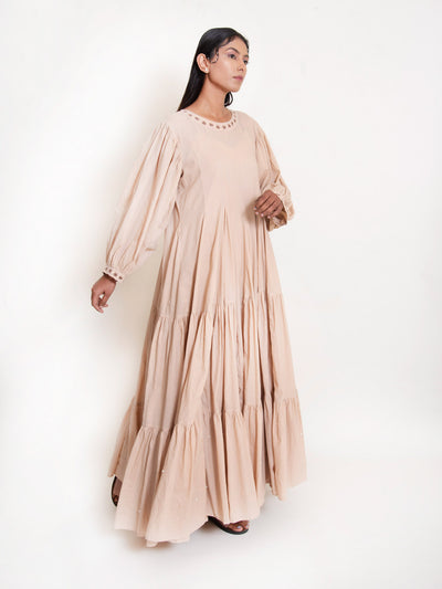 Shell Dress Mul Cotton - Ivory - OurDve