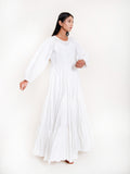 Shell Dress Mul Cotton - White - OurDve 