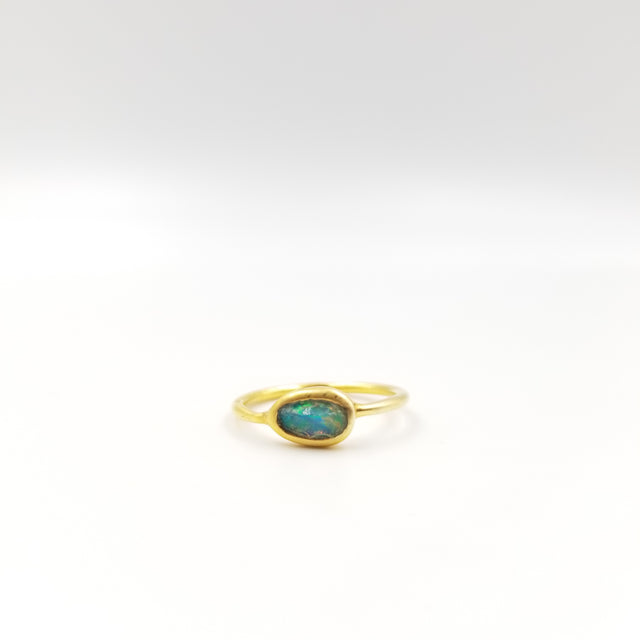 Single Opal Stone Ring - OurDve 