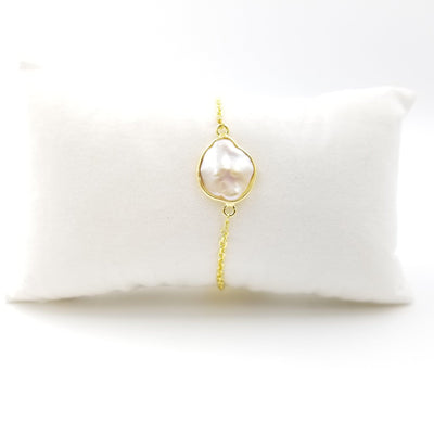 Rough Single Pearl Bracelet - OurDve