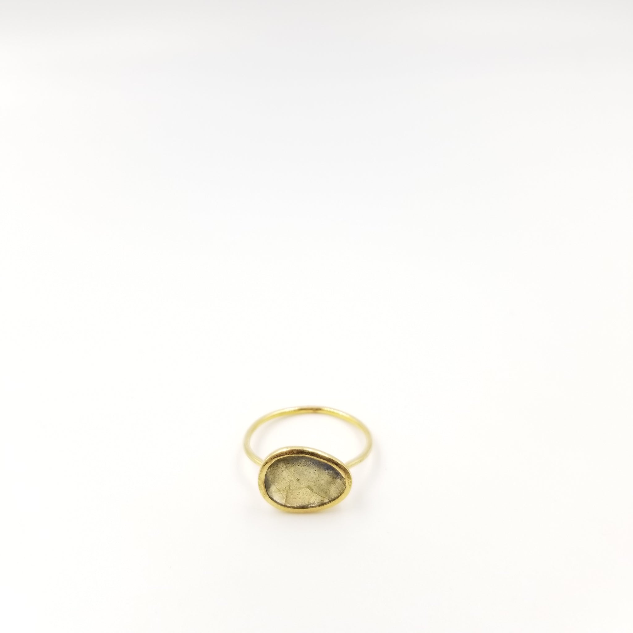 Single Stone Labradorite Ring - OurDve