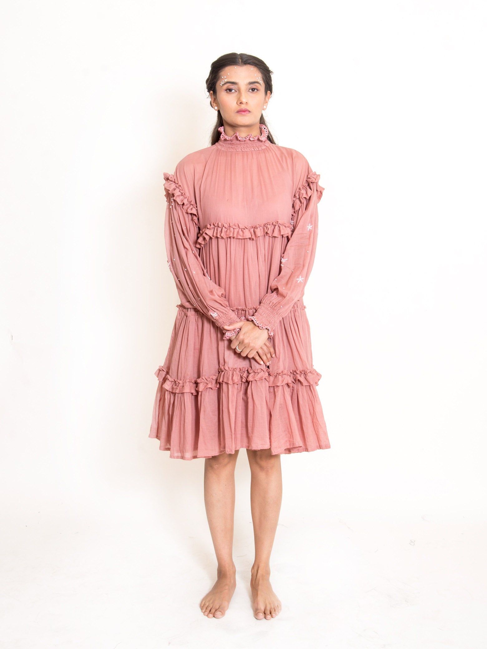 Squid Dress Mul Cotton - Onion Pink - OurDve