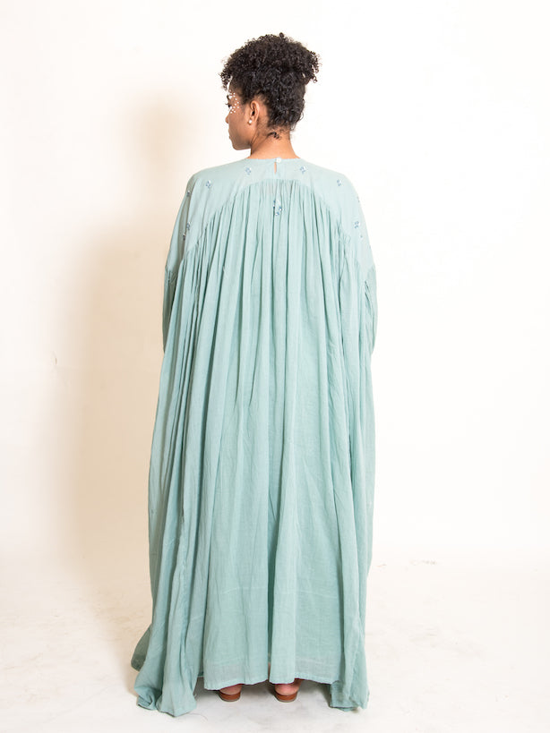 String Dress Mul Cotton- Mint Green - OurDve 