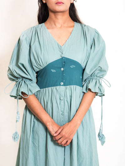 Turt Dress Mul Cotton - Mint Green - OurDve