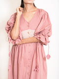 Turt Dress Mul Cotton - Onion Pink - OurDve 