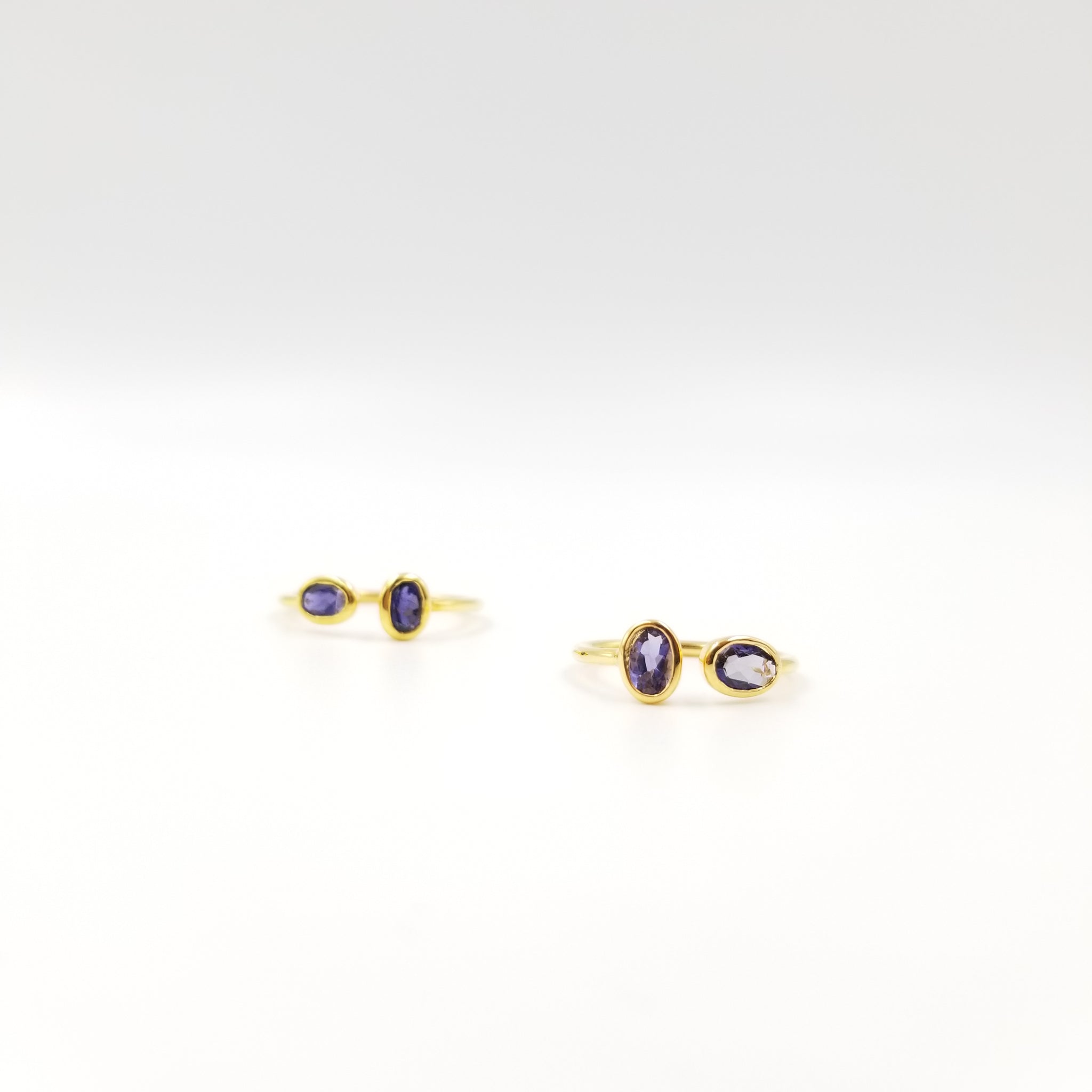 2 Stone Amethyst Ring - OurDve