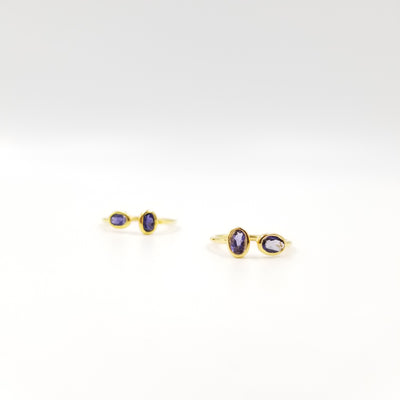 2 Stone Amethyst Ring - OurDve