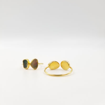 2 Stone Opal Ring - OurDve