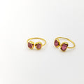 2 Stone Ruby Ring - OurDve 