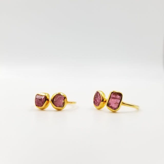 2 Stone Ruby Ring - OurDve 