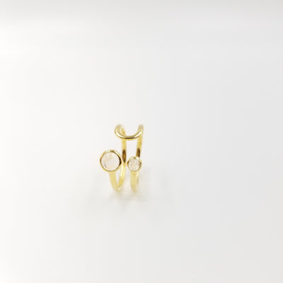 U Turn Moonstone Ring - OurDve