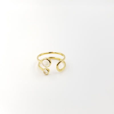 U Turn Moonstone Ring - OurDve
