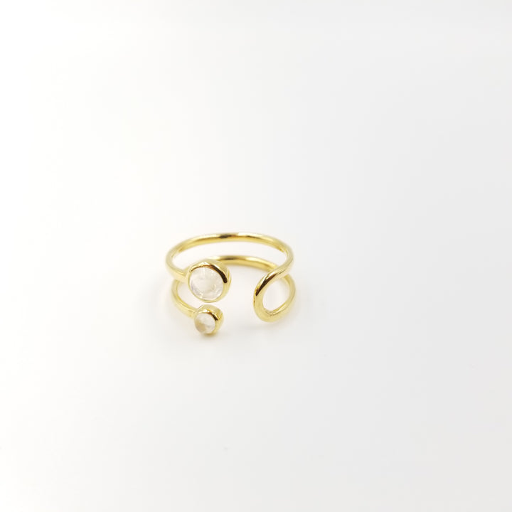 U Turn Moonstone Ring - OurDve